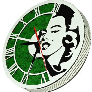 Tablou ceas cu licheni Marilyn Monroe