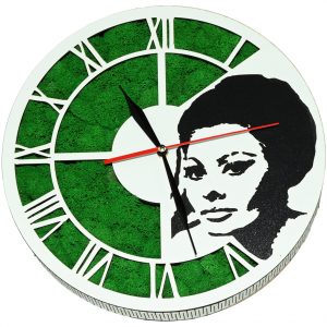 Tablou ceas cu licheni Sophia Loren